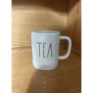 Rae Dunn TEA Mug Collection by Magenta White Ceramic Farmhouse Coffee Cup